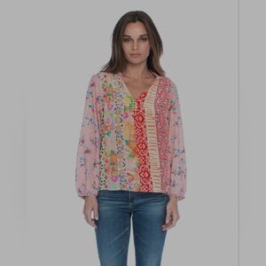 TOLANI Teegan coral top size S